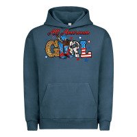 Pigment Midnight Navy all american girl Urban Hoodie - RanaPortraitStore