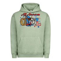 Pigment Oil Green all american girl Urban Hoodie - RanaPortraitStore