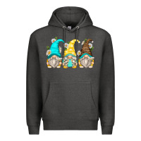 Charcoal Heather daisy gnomes Premium Hoodie - Zillion Design Studio