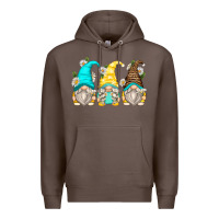 Coffee daisy gnomes Premium Hoodie - Zillion Design Studio
