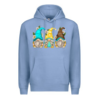 Colony Blue daisy gnomes Premium Hoodie - Zillion Design Studio