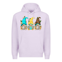 Lilac daisy gnomes Premium Hoodie - Zillion Design Studio