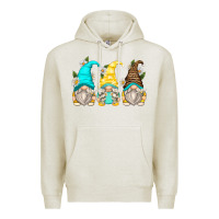 Oatmeal Heather daisy gnomes Premium Hoodie - Zillion Design Studio