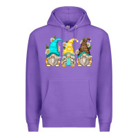 Purple daisy gnomes Premium Hoodie - Zillion Design Studio