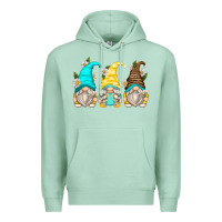 Seafoam daisy gnomes Premium Hoodie - Zillion Design Studio