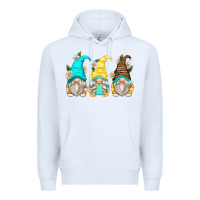 White daisy gnomes Premium Hoodie - Zillion Design Studio