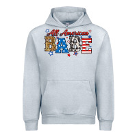 Heather Grey all american babe Urban Hoodie - RanaPortraitStore