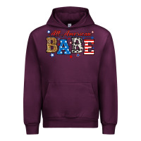 Mauve Wine all american babe Urban Hoodie - RanaPortraitStore