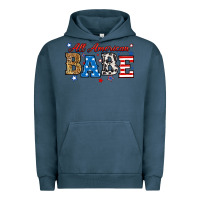 Pigment Midnight Navy all american babe Urban Hoodie - RanaPortraitStore