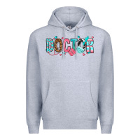 Heather Grey doctor Premium Hoodie - texasbilliewilder