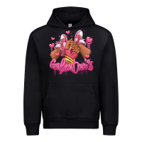 Black galentines afro girl sneakers Urban Hoodie - RanaPortraitStore