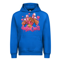 Cobalt galentines afro girl sneakers Urban Hoodie - RanaPortraitStore