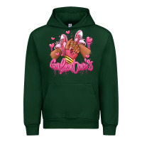 Forest Green galentines afro girl sneakers Urban Hoodie - RanaPortraitStore