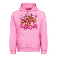 Fuchsia Pink galentines afro girl sneakers Urban Hoodie - RanaPortraitStore