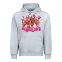 Heather Grey galentines afro girl sneakers Urban Hoodie - RanaPortraitStore