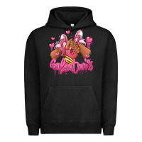 Pigment Black galentines afro girl sneakers Urban Hoodie - RanaPortraitStore