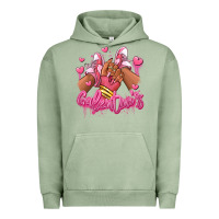 Pigment Oil Green galentines afro girl sneakers Urban Hoodie - RanaPortraitStore