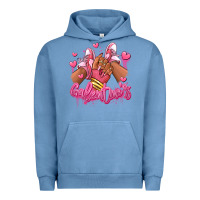 Pigment Pebble Blue galentines afro girl sneakers Urban Hoodie - RanaPortraitStore