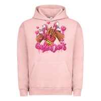 Pigment Salmon galentines afro girl sneakers Urban Hoodie - RanaPortraitStore