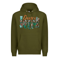 Army Green doctor wife Premium Hoodie - texasbilliewilder