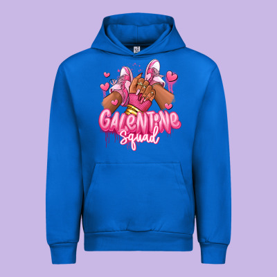 Galentine Squad Afro Girl Sneakers Urban Hoodie Designed By Ranaportraitstore