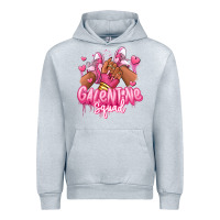 Heather Grey galentine squad afro girl sneakers Urban Hoodie - RanaPortraitStore