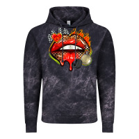 Cloud Black race lips Vintage Hoodie - AdoDesignShop