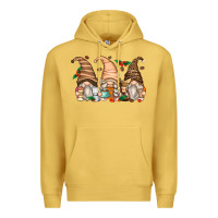 Antique Gold coffee gnomes Premium Hoodie - Zillion Design Studio