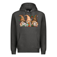 Charcoal Heather coffee gnomes Premium Hoodie - Zillion Design Studio