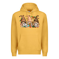 Mustard coffee gnomes Premium Hoodie - Zillion Design Studio