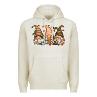 Oatmeal Heather coffee gnomes Premium Hoodie - Zillion Design Studio