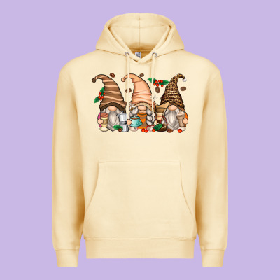 Coffee Gnomes Premium Hoodie Designed By Zillion Design Studio