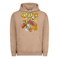 Pigment Burro yellow sneaker girl afro woman Urban Hoodie - RanaPortraitStore