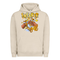 Pigment French Oak yellow sneaker girl afro woman Urban Hoodie - RanaPortraitStore