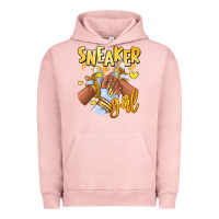 Pigment Salmon yellow sneaker girl afro woman Urban Hoodie - RanaPortraitStore