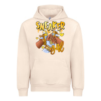 Sandshell yellow sneaker girl afro woman Urban Hoodie - RanaPortraitStore