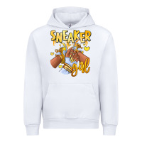 White yellow sneaker girl afro woman Urban Hoodie - RanaPortraitStore