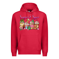 Cardinal sugar and spice pink gingerbread coffee cups Premium Hoodie - Zillion Design Studio