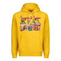 Lemon sugar and spice pink gingerbread coffee cups Premium Hoodie - Zillion Design Studio
