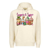 Sandshell sugar and spice pink gingerbread coffee cups Premium Hoodie - Zillion Design Studio