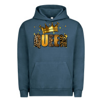 Pigment Midnight Navy queen glitter Urban Hoodie - RanaPortraitStore