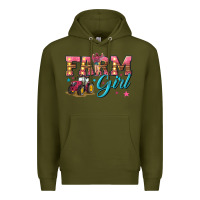 Army Green farm girl Premium Hoodie - texasbilliewilder
