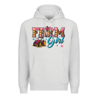 Dove Grey farm girl Premium Hoodie - texasbilliewilder