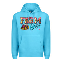 Ocean Blue farm girl Premium Hoodie - texasbilliewilder