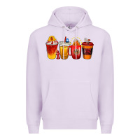 Lilac firefighter coffee cups Premium Hoodie - texasbilliewilder