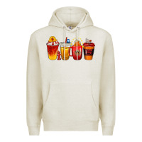Oatmeal Heather firefighter coffee cups Premium Hoodie - texasbilliewilder