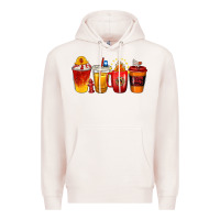 Pale Pink firefighter coffee cups Premium Hoodie - texasbilliewilder