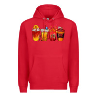 Red firefighter coffee cups Premium Hoodie - texasbilliewilder