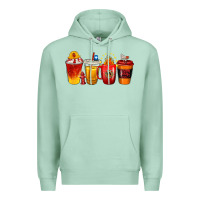 Seafoam firefighter coffee cups Premium Hoodie - texasbilliewilder