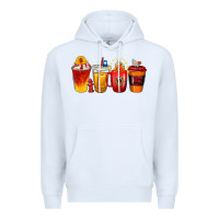 White firefighter coffee cups Premium Hoodie - texasbilliewilder